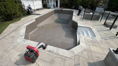 Réparation piscine creusée Lévis Saint-Nicolas